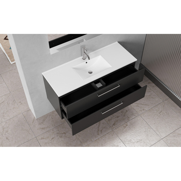 Milano underskab m/vask 120 cm matsort